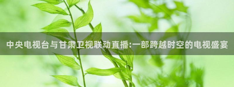 斗球体育app官网：中央电视台与甘肃卫视联动直播:一部跨越时空的电视盛宴